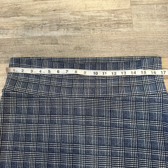 Lularoe blue plaid NWT Cassie pencil skirt stretch size XL D30 - Picture 4 of 6